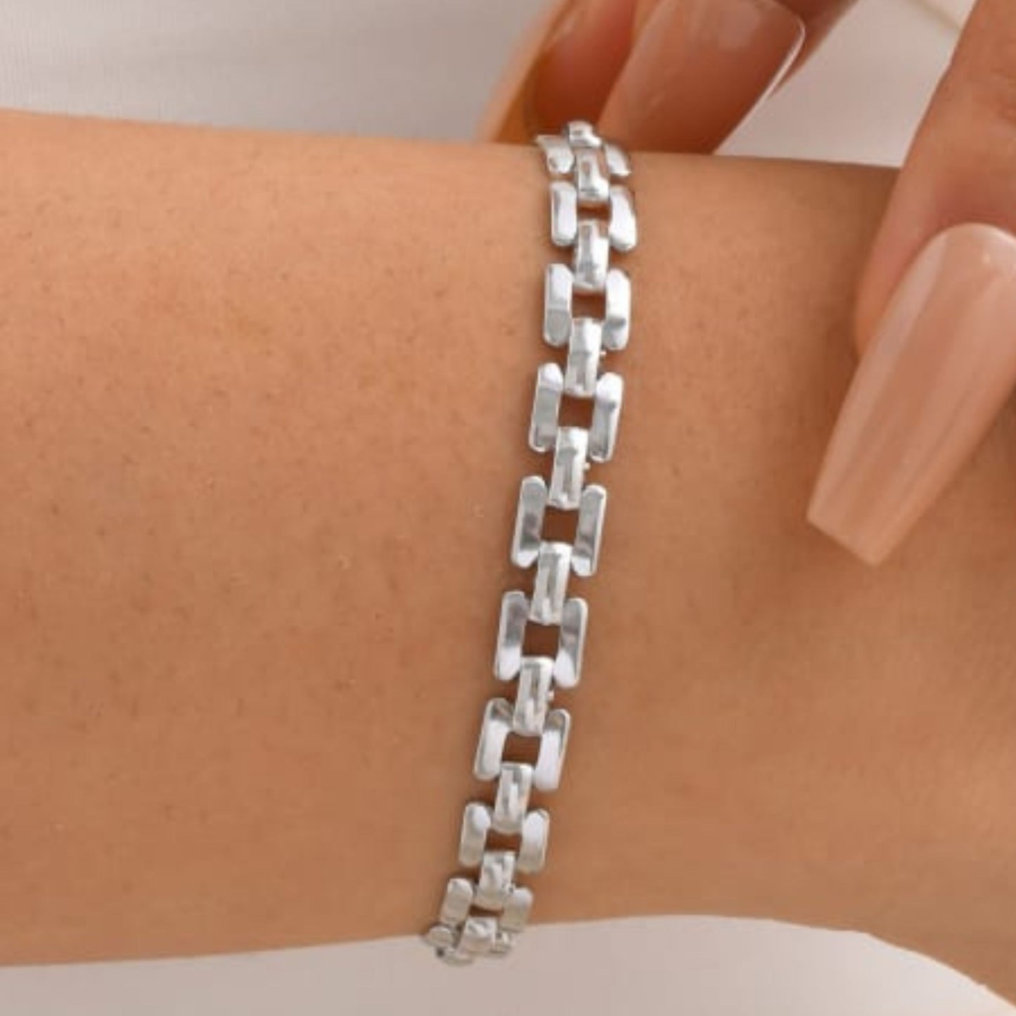 30B2035 - Monaco Link Bracelet, Silver