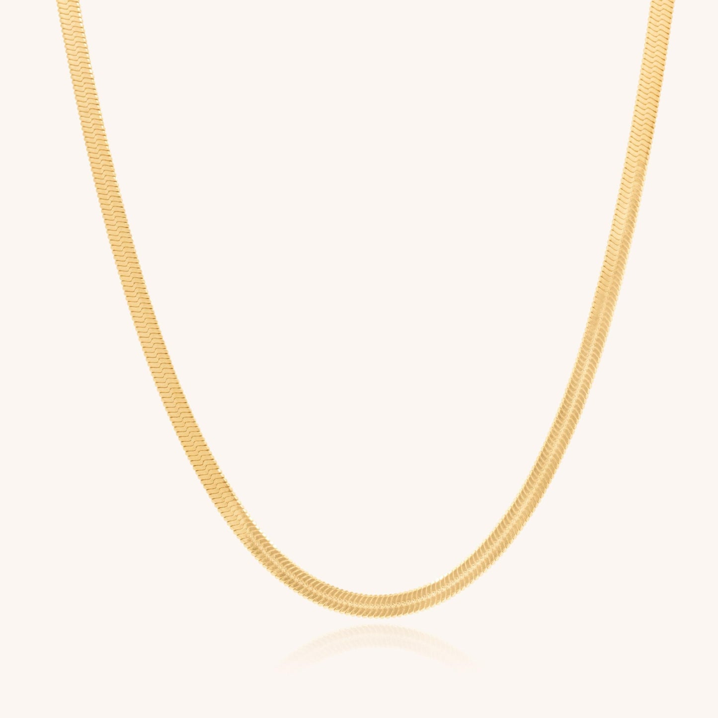 30N1012G - Dillion Snake Chain Necklace, Gold