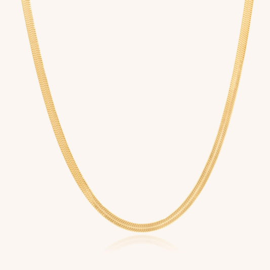30N1012G - Dillion Snake Chain Necklace, Gold