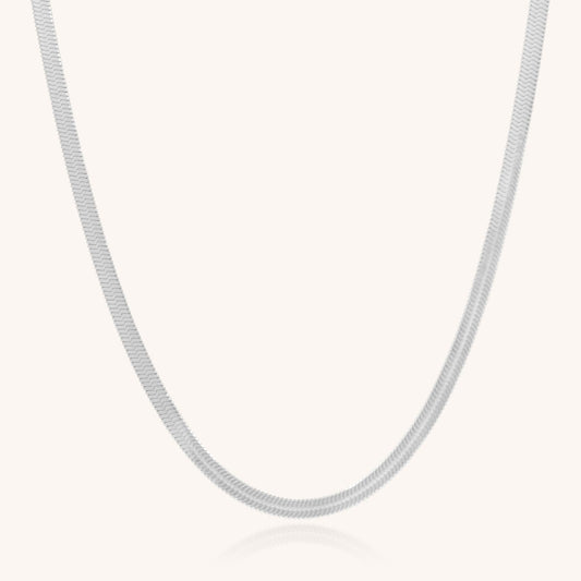 30N1012 - Dillion Snake Chain Necklace, Silver