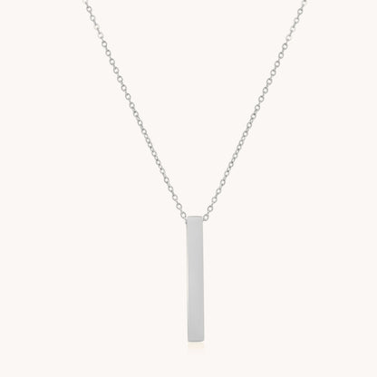 30N1601 - Bar Pendant Fine Necklace, Silver