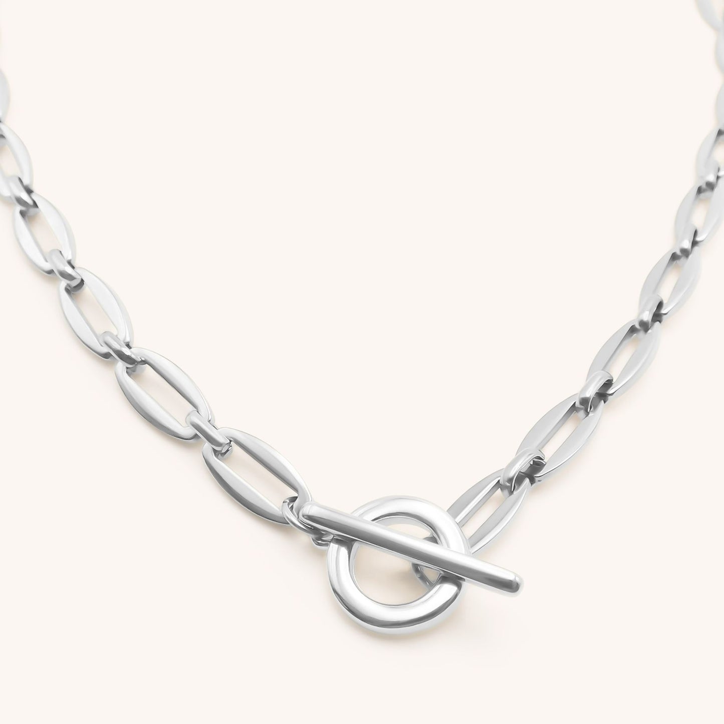 30N1888 - Long Link T-bar Necklace