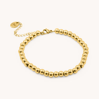 30B2041G - Classic Beaded Bracelet in Gold
