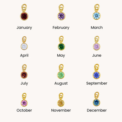 30E3302G - Open Heart & Birthstone Stud Earrings, Silver