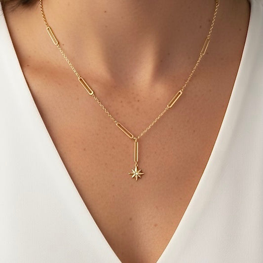 30N1812G - Starburst Necklace, Gold